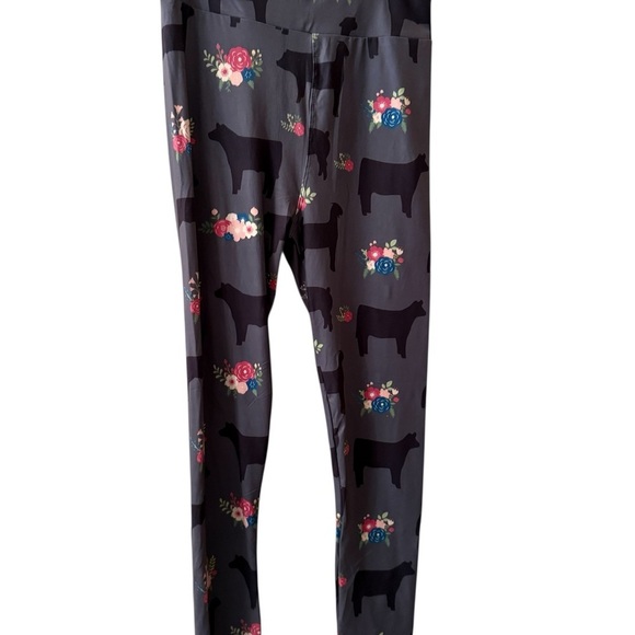 Gray and Black Skinny Pants with Stretchy Fit - Picture 1 of 3